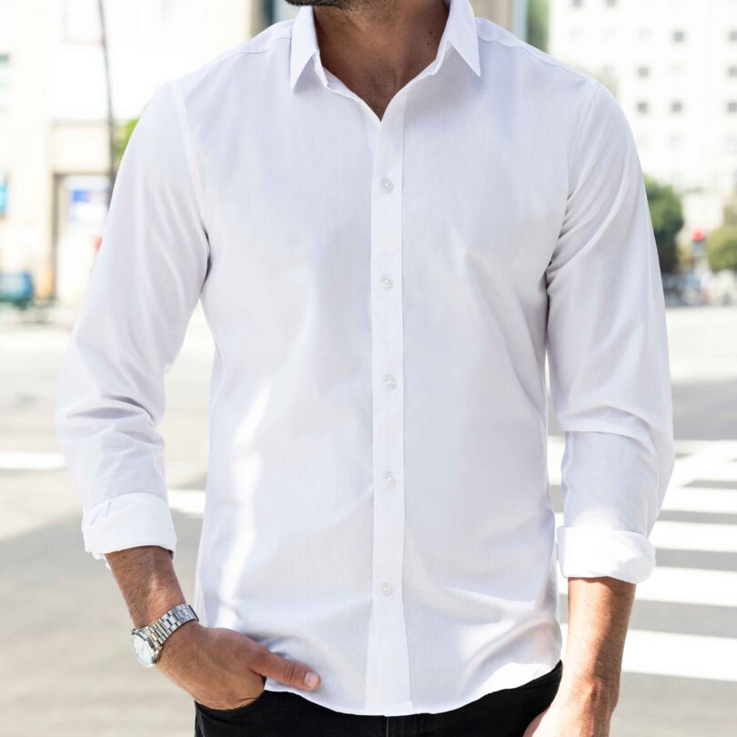 White Formal Shirt for Men