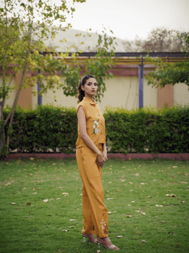 Floral Embroidered co-ord Set