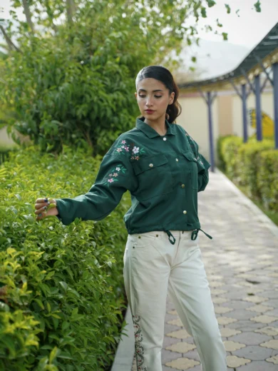 Embroidered Luxe Coat