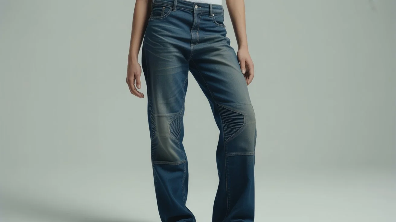 Close-up of a woman wearing stylish denim jeans, illustrating modern fashion trends – When Did Women Start Wearing Pants